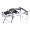Aleko Aleko GBBQ580-UNB Lightweight Portable Foldable Stainless Steel Charcoal Barbecue Grill GBBQ580-UNB